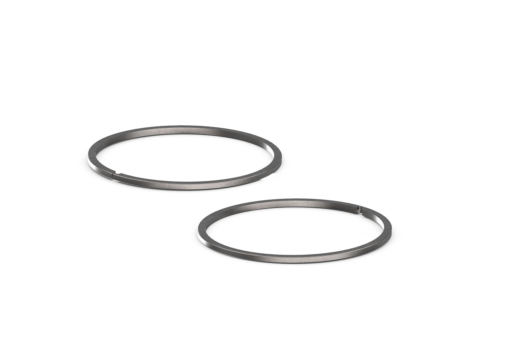 Malossi 2 piston rings D.43.4x1.5 rectangular